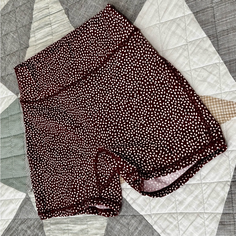 BuffBunny High Waist Brown and White Shorts